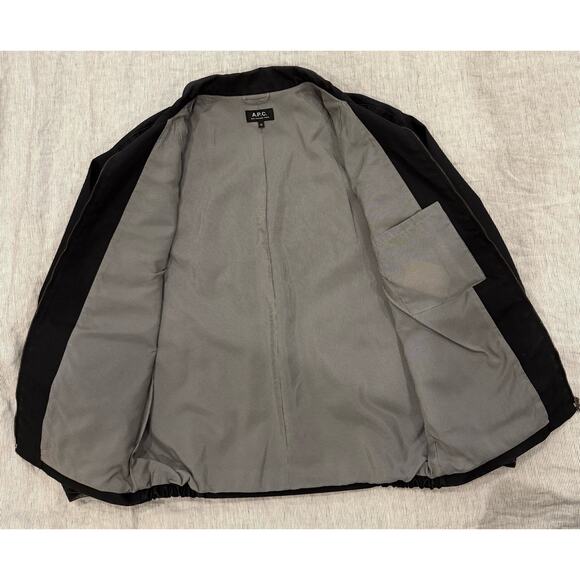 A.P.C. Cotton Shirt Jacket Men's Medium Utility Chore Streetwear Black - Picture 4 of 9